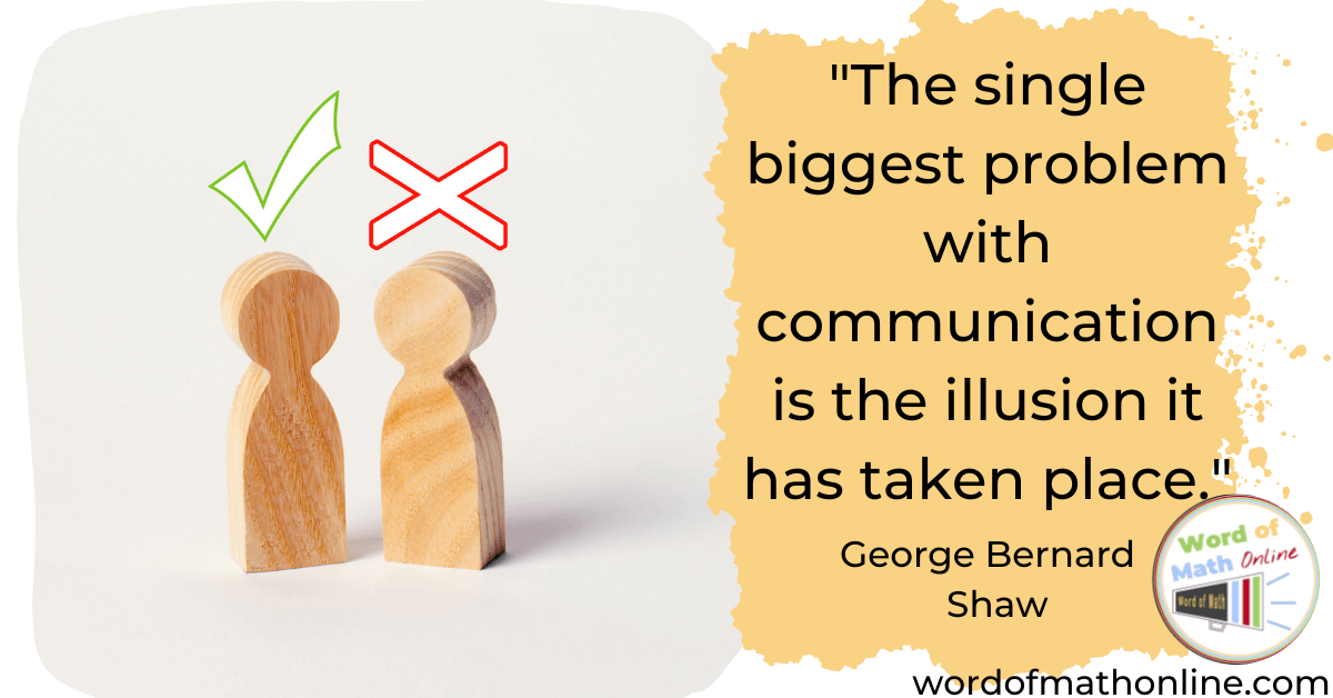 The single biggest problem with communication is the illusion it has taken place.